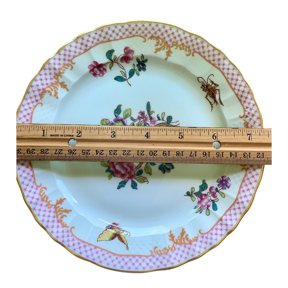 Limoge France 
Compagnie Des Indes Red by Bernardaud Salad Plate 7.5 inch - Picture 7 of 9